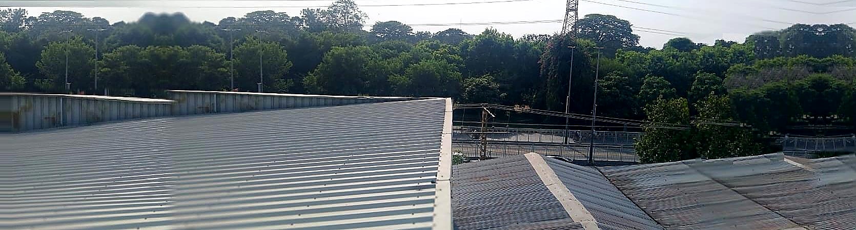 Actual rooftop view of Kalma Motors over Model Town Park