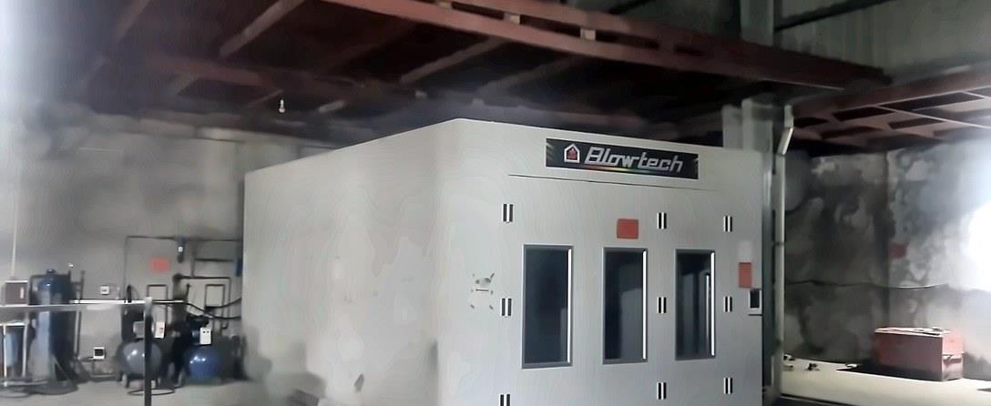 Existing Blowtech paint booth at Kalma Motors